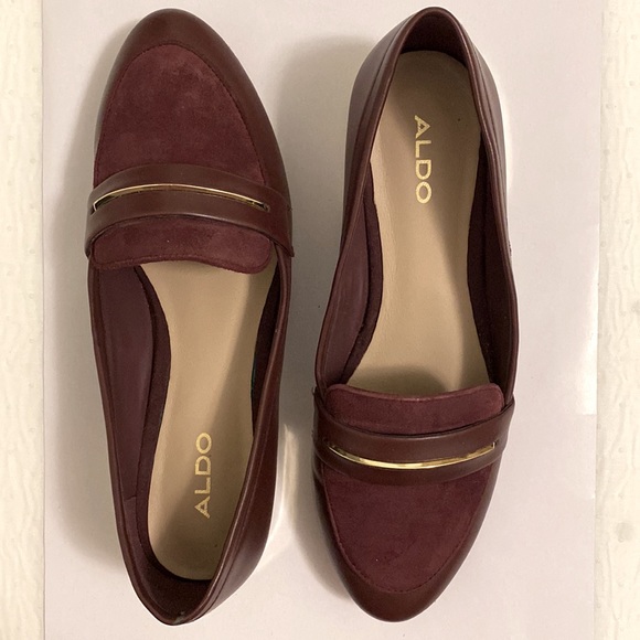 Maroon Aldo loafers size 6 - Picture 2 of 3